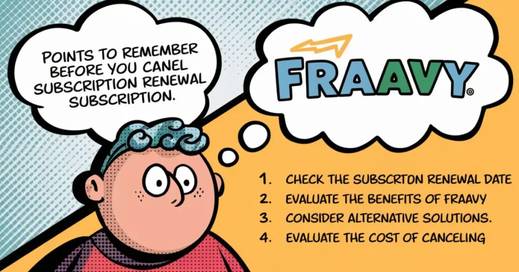 Points to Remember Before You Cancel Fraavy Subscription